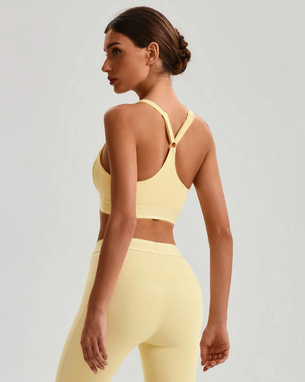 SPARK Women's High Impact Adjustable Back Closure Yoga Bra LQ2231