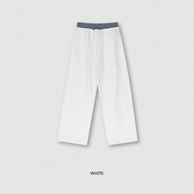 SPARK Double Waist Casual Wide Leg Pants TH25154