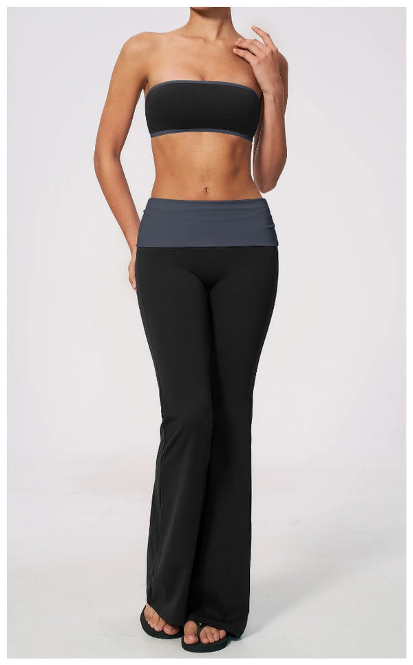 SPARK Women's Color-block Yoga Tube Top ZC2570