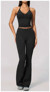 SPARK Seamless Halter V-Neck Open-Back Tank Top ZC4535