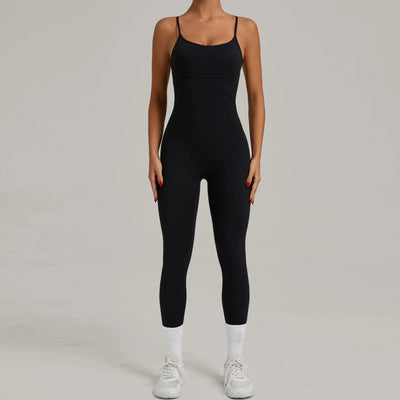 SPARK Cross Adjustable Shoulder Straps Fitness Jumpsuit QS0012