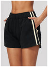SPARK Women’s Color Block Thick Athletic Shorts | Low-Rise Slimming Workout & Casual Shorts ZC3005