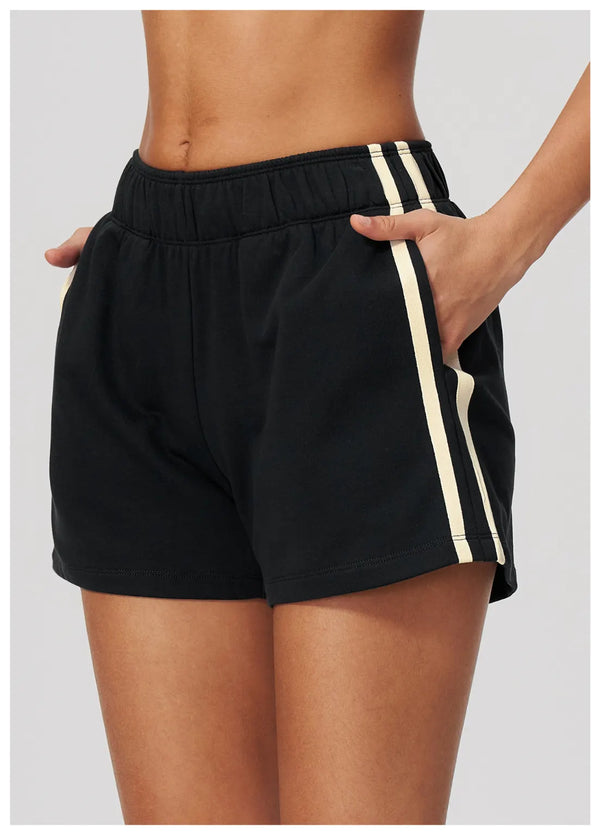 SPARK Women’s Color Block Thick Athletic Shorts | Low-Rise Slimming Workout & Casual Shorts ZC3005