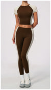 SPARK High Waist Color Block Peach Lift Butt Yoga Leggings ZC2567