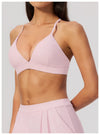 SPARK Women's Brushed V-Neck Cross-Back Yoga Bra ZC8793