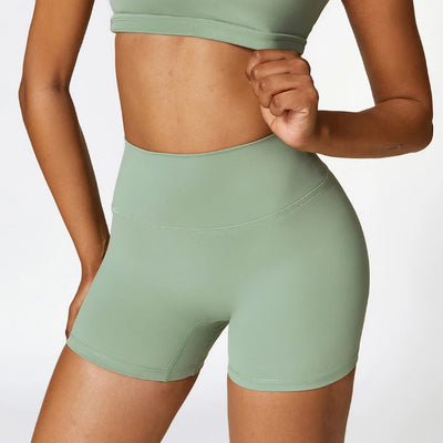 SPARK Simple High Waist Tummy Control Yoga Shorts ZC8519