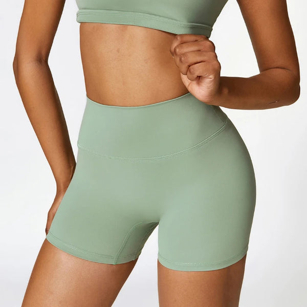 SPARK Simple High Waist Tummy Control Yoga Shorts ZC8519