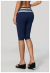 SPARK New Brushed Retro Polka Dot Fold-Over Yoga Capri ZC4549