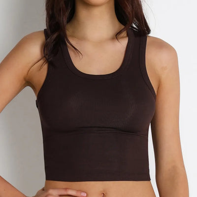 SPARK Square Neck Short Tank Top SB2443