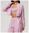 SPARK UPF 50+Ribbed Stand Collar Lightweight Yoga Workout Jacket ZC2549