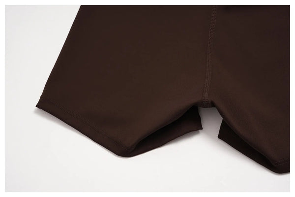 SPARK New Color-Block Cross Waist Yoga Athletic Shorts ZC2578