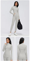 SPARK Women's Slim-Fit Zip-Up Yoga Jacket DQ26110