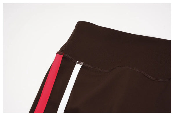 SPARK Women’s Color-Block High-Waisted Tummy Control Yoga Capri ZC2578