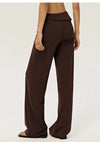 SPARK Women's Irregular Button Waist Wide Leg Pants DS126128