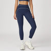 SPARK Contrast Color Sanded Folded High Waist Leggings ZC7028