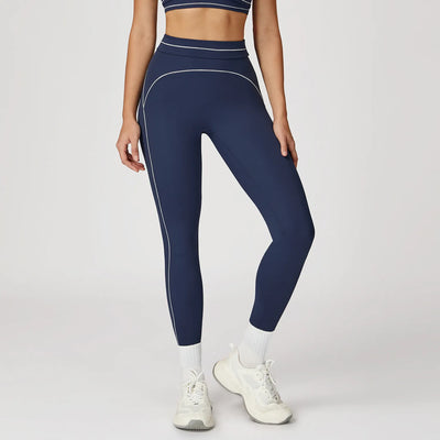 SPARK Contrast Color Sanded Folded High Waist Leggings ZC7028