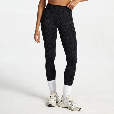 SPARK Seamless Leopard-print Yoga Fitness Leggings RXW3006-2