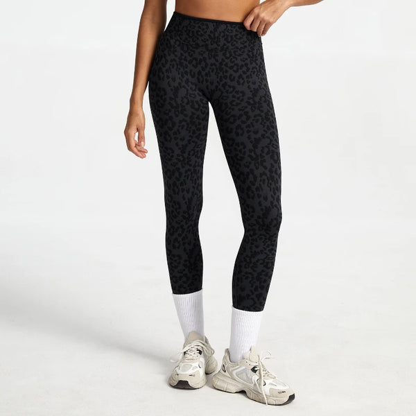 SPARK Seamless Leopard-print Yoga Fitness Leggings RXW3006-2