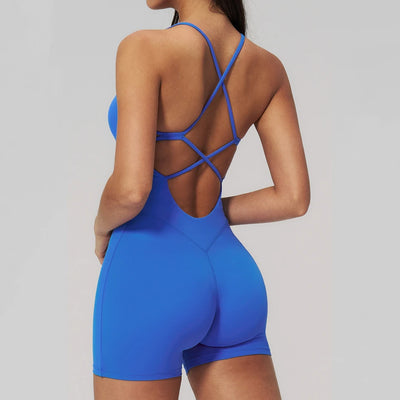 SPARK Women's Backless Yoga Fitness Jumpsuit ZC3091