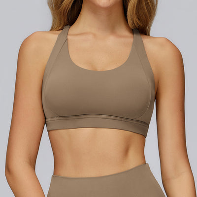 SPARK Cross Hollow Back Sports Bra for Running and Fitness ZC7011