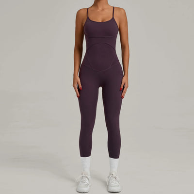 SPARK Cross Adjustable Shoulder Straps Fitness Jumpsuit QS0012