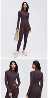 SPARK Women's Slim-Fit Zip-Up Yoga Jacket DQ26110