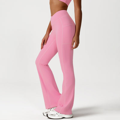 SPARK Cross High Waist Yoga Flared Pants YG2526