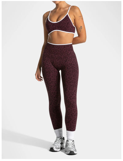 SPARK Seamless Leopard-print Yoga Fitness Bra RXW3006-2