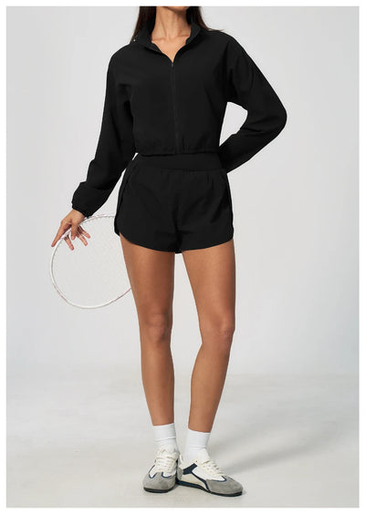 SPARK Women's Yoga Windbreaker Sun-Protective Stand-Collar Jacket ZC2136