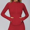 SPARK Brushed Long Sleeve Zip Pocket Jacket For Women ZC4510