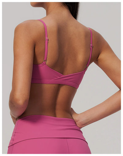 SPARK Women's V-Neck High-Stretch Yoga Fitness Bra ZC9599