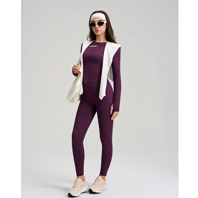 SPARK Women's Front Cut-Out Long Sleeve Top RQ557