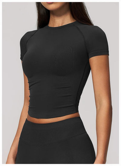 SPARK Seamless Short Sleeve Yoga Athletic Top ZC4535