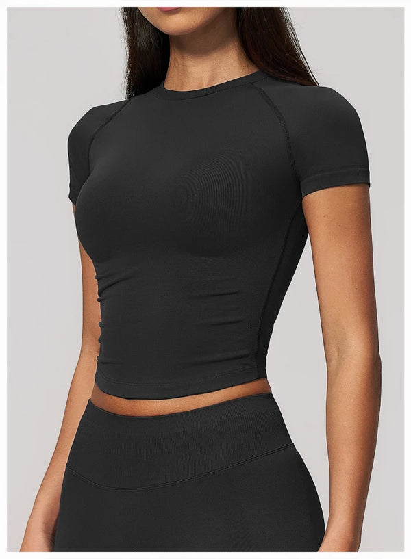 SPARK Seamless Short Sleeve Yoga Athletic Top ZC4535