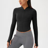 SPARK Yoga Jacket Stand Collar Tops For Women YEL52567