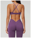 SPARK Seamless Cross Back Adjustable Sports Yoga Bra ZC7790