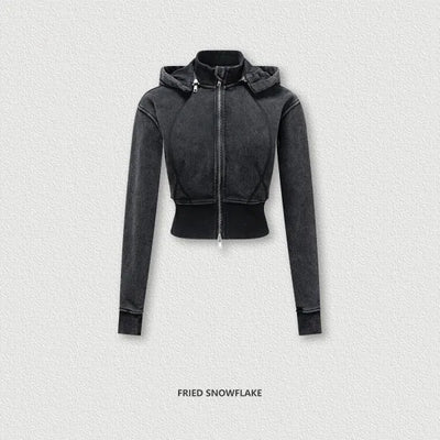 SPARK Retro Removable Hooded Jacket for Women TH25301