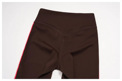 SPARK Women’s Color-Block High-Waisted Tummy Control Yoga Capri ZC2578