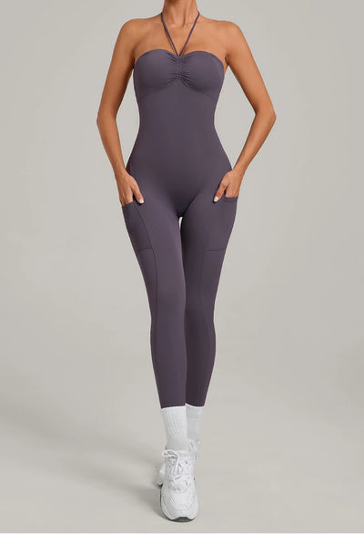 SPARK Women’s Versatile Yoga Jumpsuit with Side Pockets TF80663