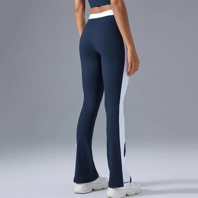 SPARK Contrast Color Yoga Flared Pants DQ25092