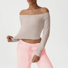 SPARK Yoga Long Sleeve Off-shoulder Top YG2525