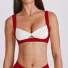 SPARK Sexy Contrast Twisted Bra With a Hole QY6538
