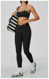 Spark Women's Color-Block Halter-Neck Yoga Sports Bra ZC2588