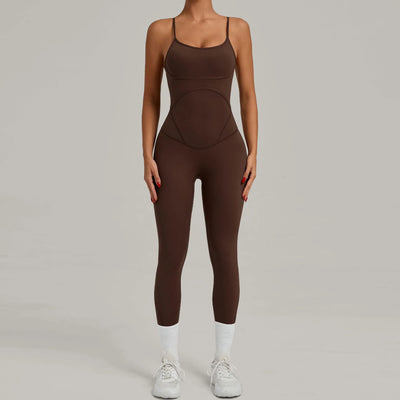 SPARK Cross Adjustable Shoulder Straps Fitness Jumpsuit QS0012