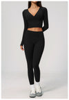 SPARK Women's Slim-Fit Long-Sleeve Yoga Top ZC4208