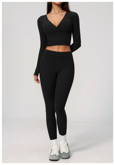 SPARK Women's Slim-Fit Long-Sleeve Yoga Top ZC4208