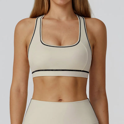 SPARK Contrast Color Brushed Yoga Bra ZC2036