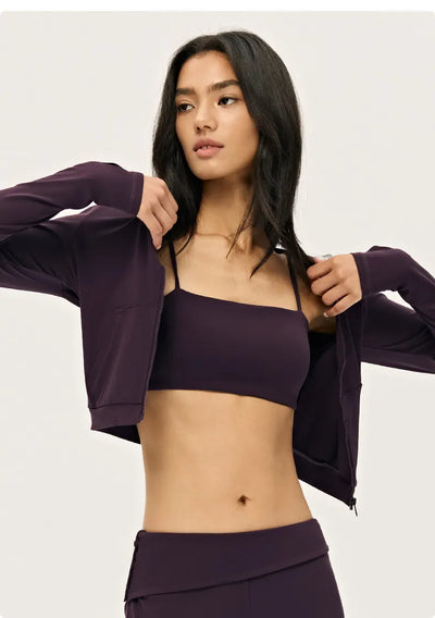SPARK Women’s Cropped V-Neck Workout Jacket DS126067