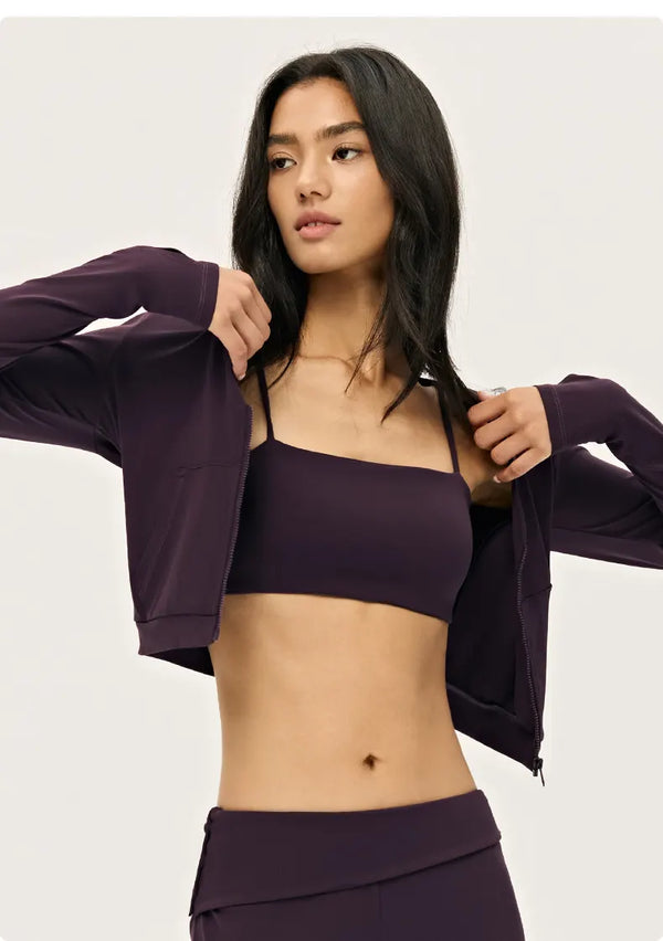 SPARK Women’s Cropped V-Neck Workout Jacket DS126067