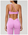 SPARK Spring New One Shoulder Pretty-Back Yoga Bra ZC7790